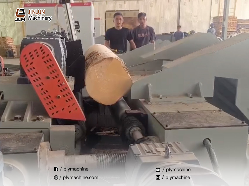 Jinlun Machinery Successfully Delivers One-to-Two Veneer Production Line to a Plywood Factory in Malaysia1