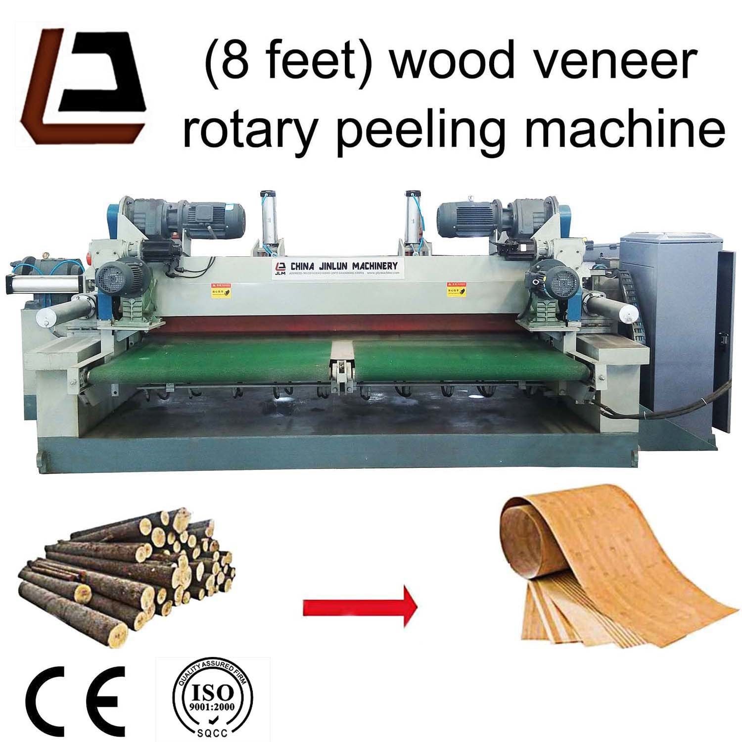 High Efficiency 4 Ft Veneer Peeling Machine Machine For Plywood Factory