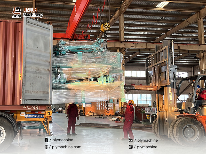 Plywood Veneer Peeling Line Successfully Delivered to South America3