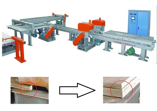 Automatic Plywood Double Sizer/Four-Edge Trimming Saw/Precision Plywood Edge Cutting Machine
