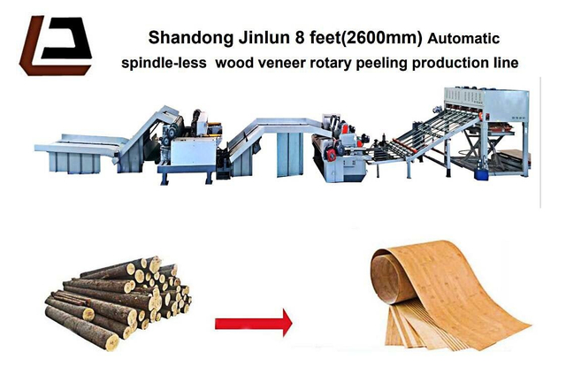 Automatic Wood Veneer Rotary Peeling Production Line
