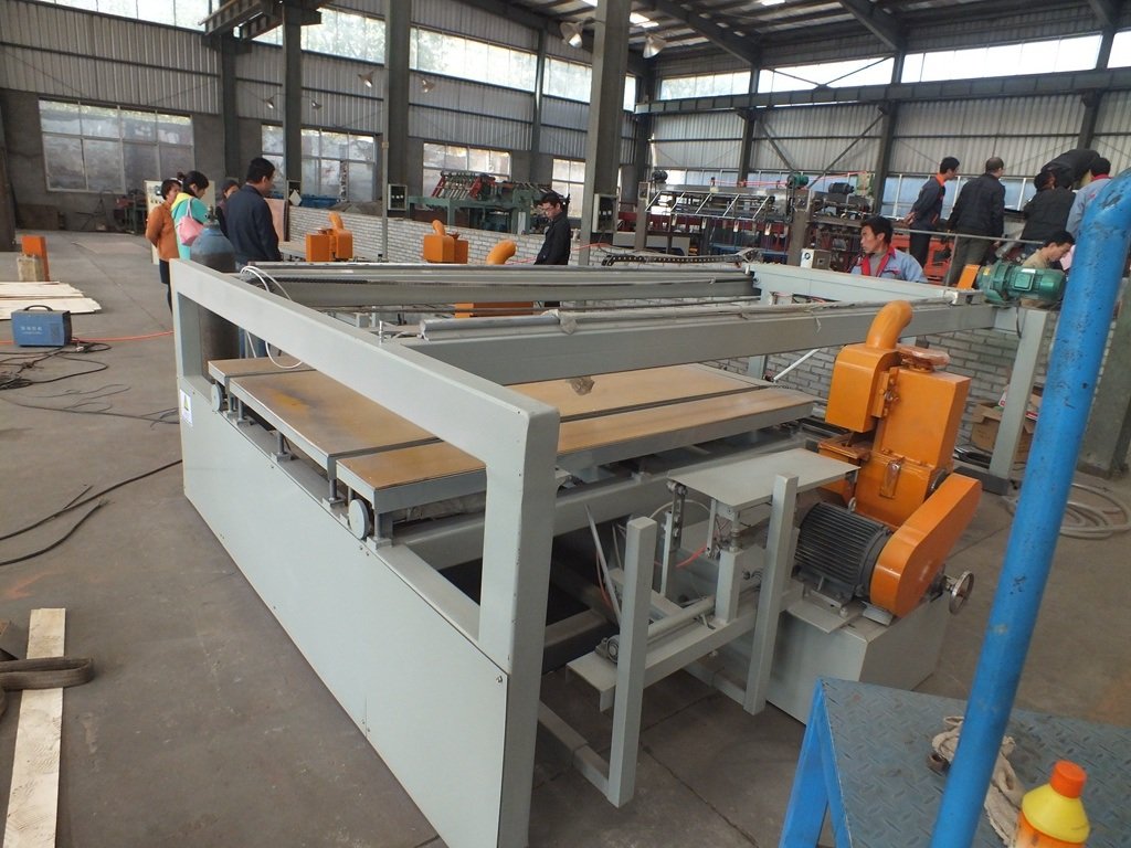 Double Edge Vertical and Horizontal Trimming Saw for Plywood